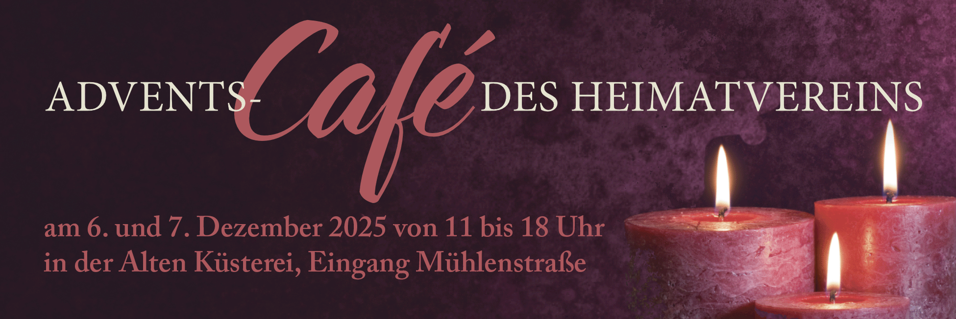 Ankündigung Adventscafe in der Alten Küsterei-Holger-Martsch