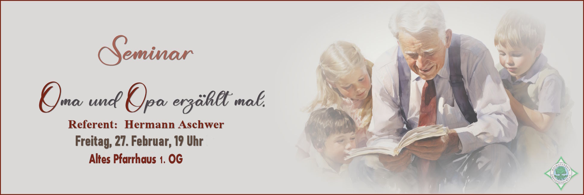 Opa erzählt den Kindern seine Lebensgeschichte