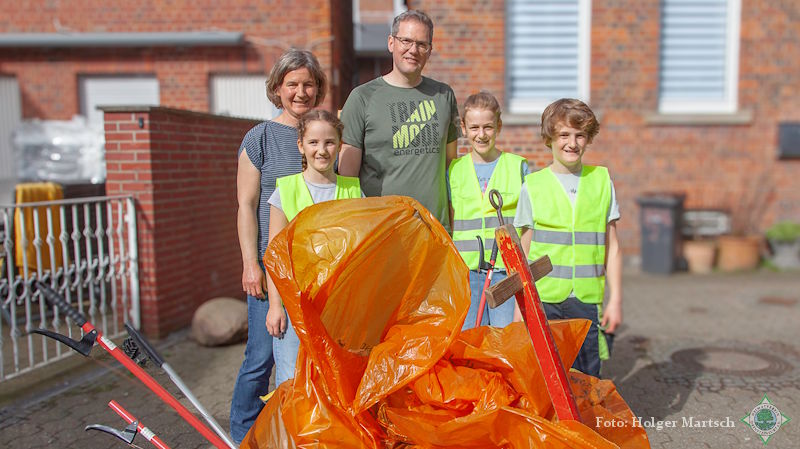 Müllsammeln Fam. Gröpper